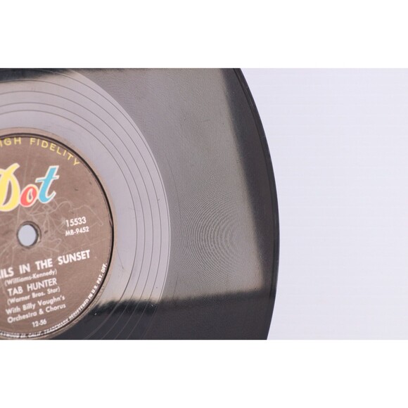 Tab Hunter – Young Love / Red Sails In The Sunset 1956 10" 78pm Record Dot 15533 - Picture 16 of 16